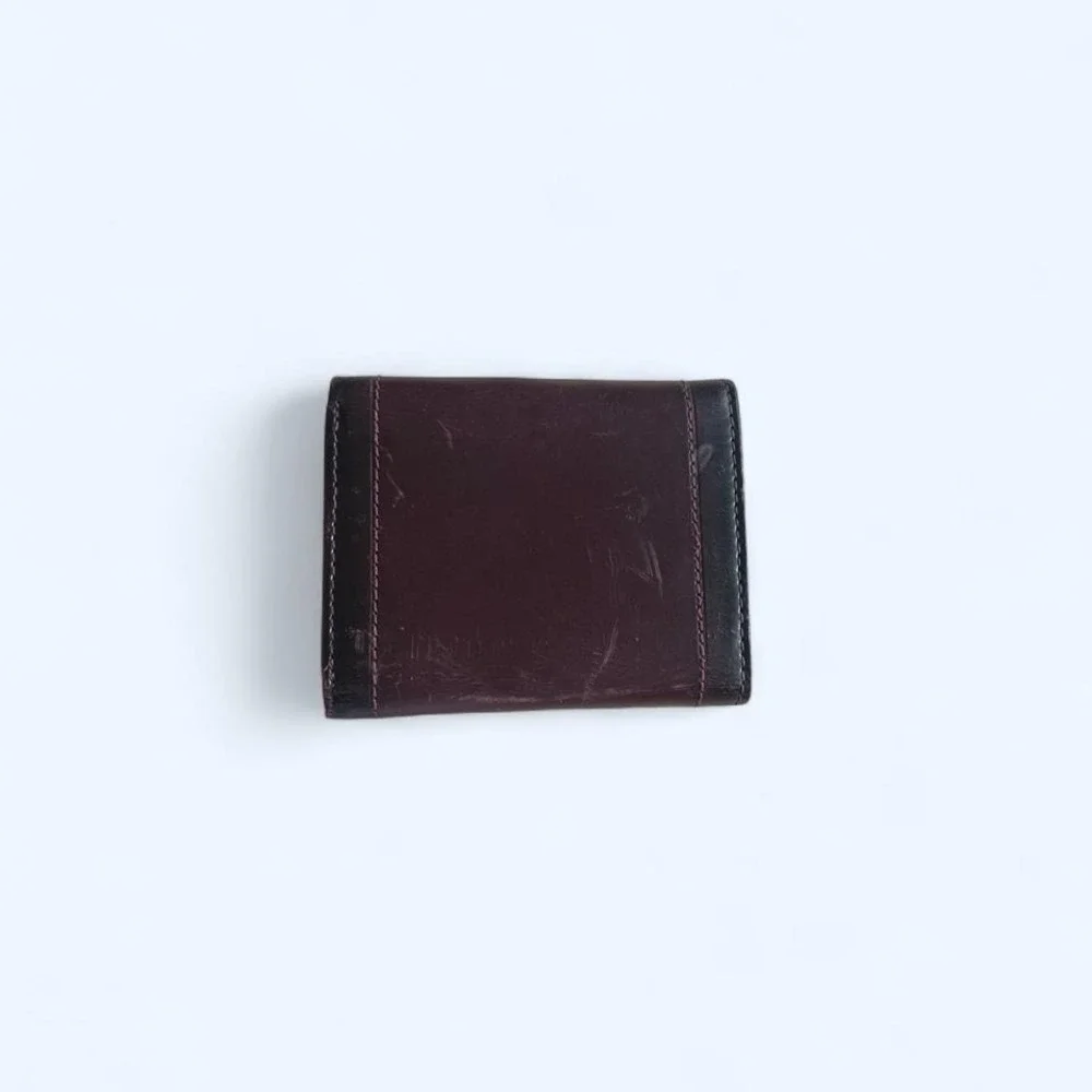 burgundy leather bifold cardholder wallet by‎ Croft & Barrow
